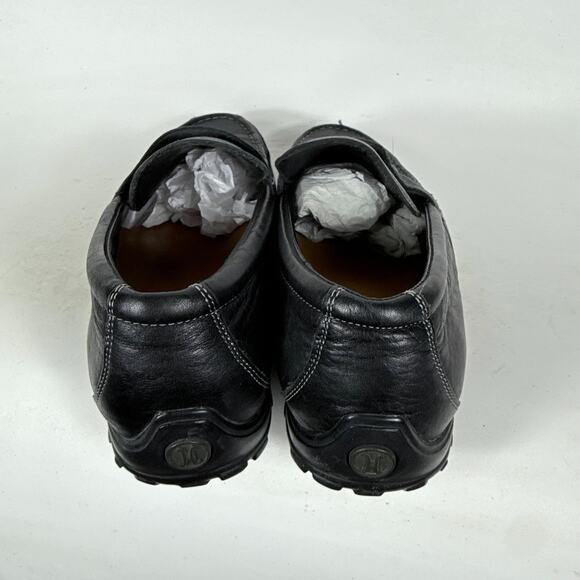 Cole Haan Howland Loafers Men\'s 10.5 Black Leather Comfort Slip On Driving Shoes
